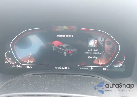 2022 BMW M850I xDrive из США, поврежденный, VIN WBABC4C06NCJ55156